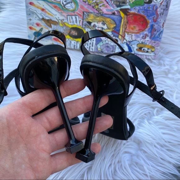 Jeffrey Campbell Black Open Toe Heels - Picture 5 of 6